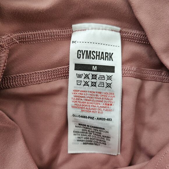 Gymshark Whitney Simmons Leggings Womens Medium Pink High-Rise Scrunch Yoga - Picture 3 of 9